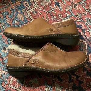Ugg leather platform shoes